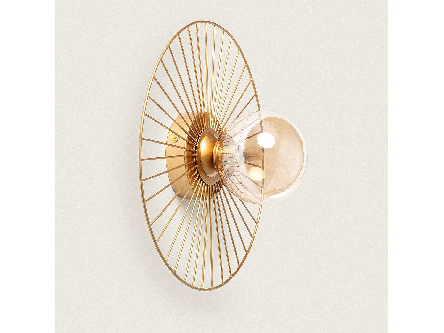 Applique murale en Métal Dharma Doré