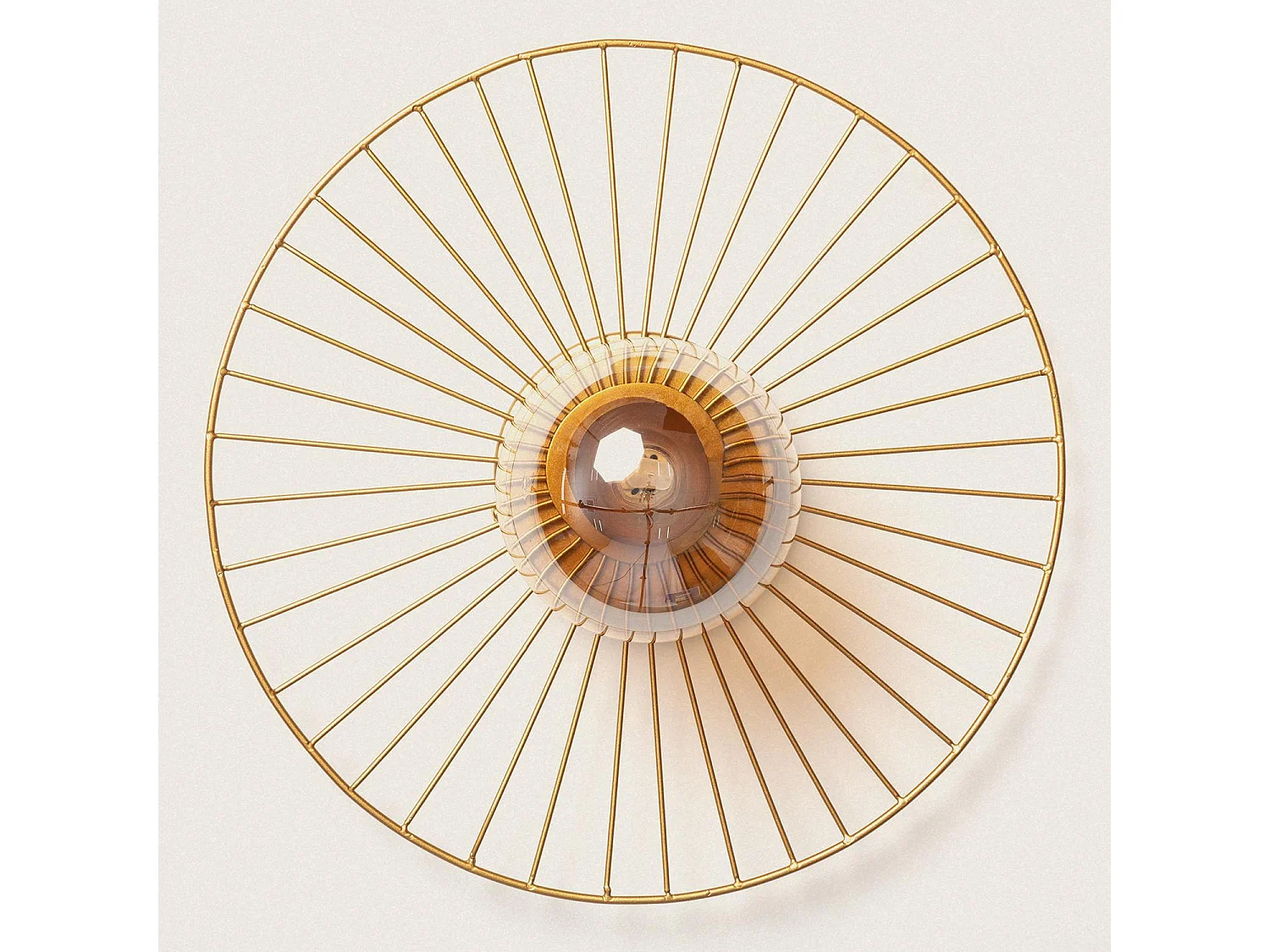 Applique murale en Métal Dharma Doré