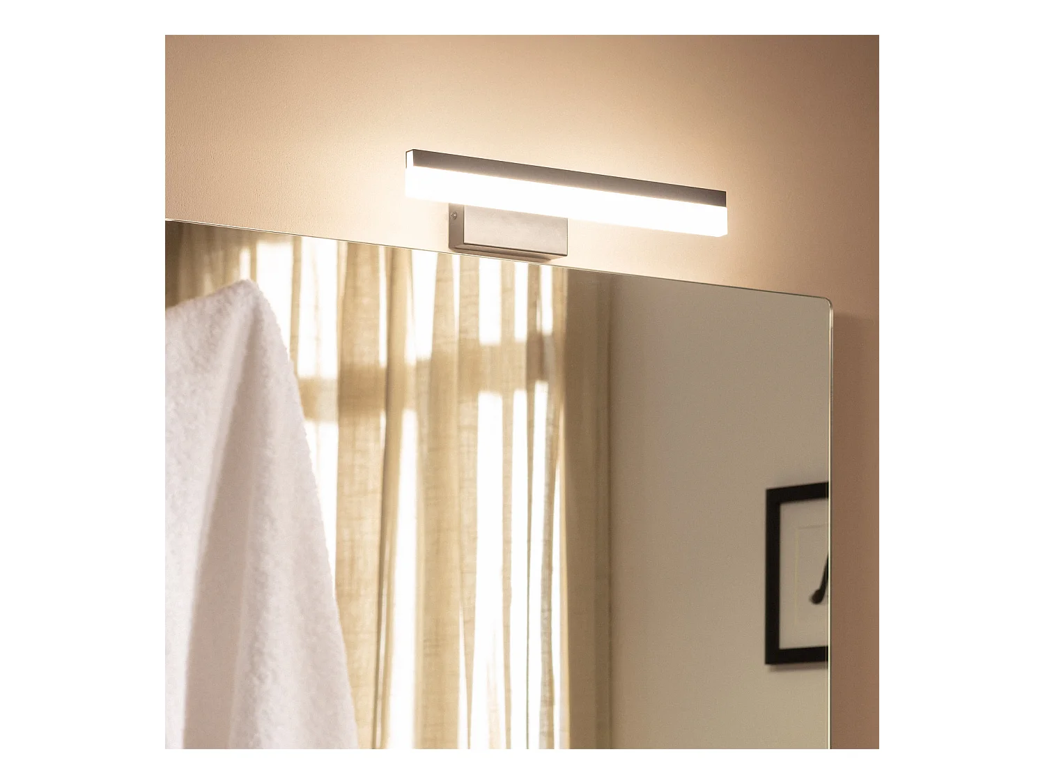 Aplique Espejo Baño Lenny 7W Negro