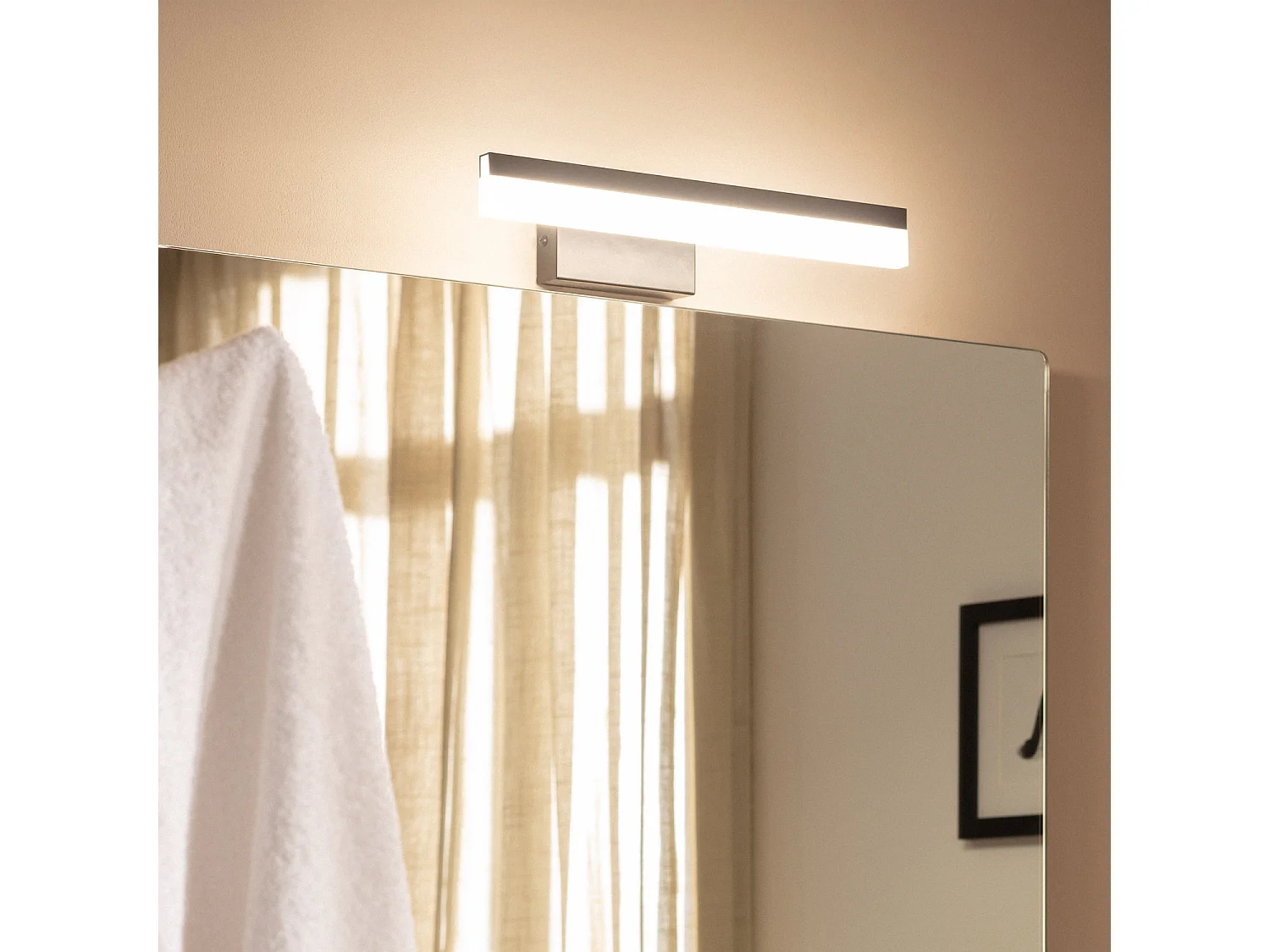 Aplique Espejo Baño Lenny 7W Negro