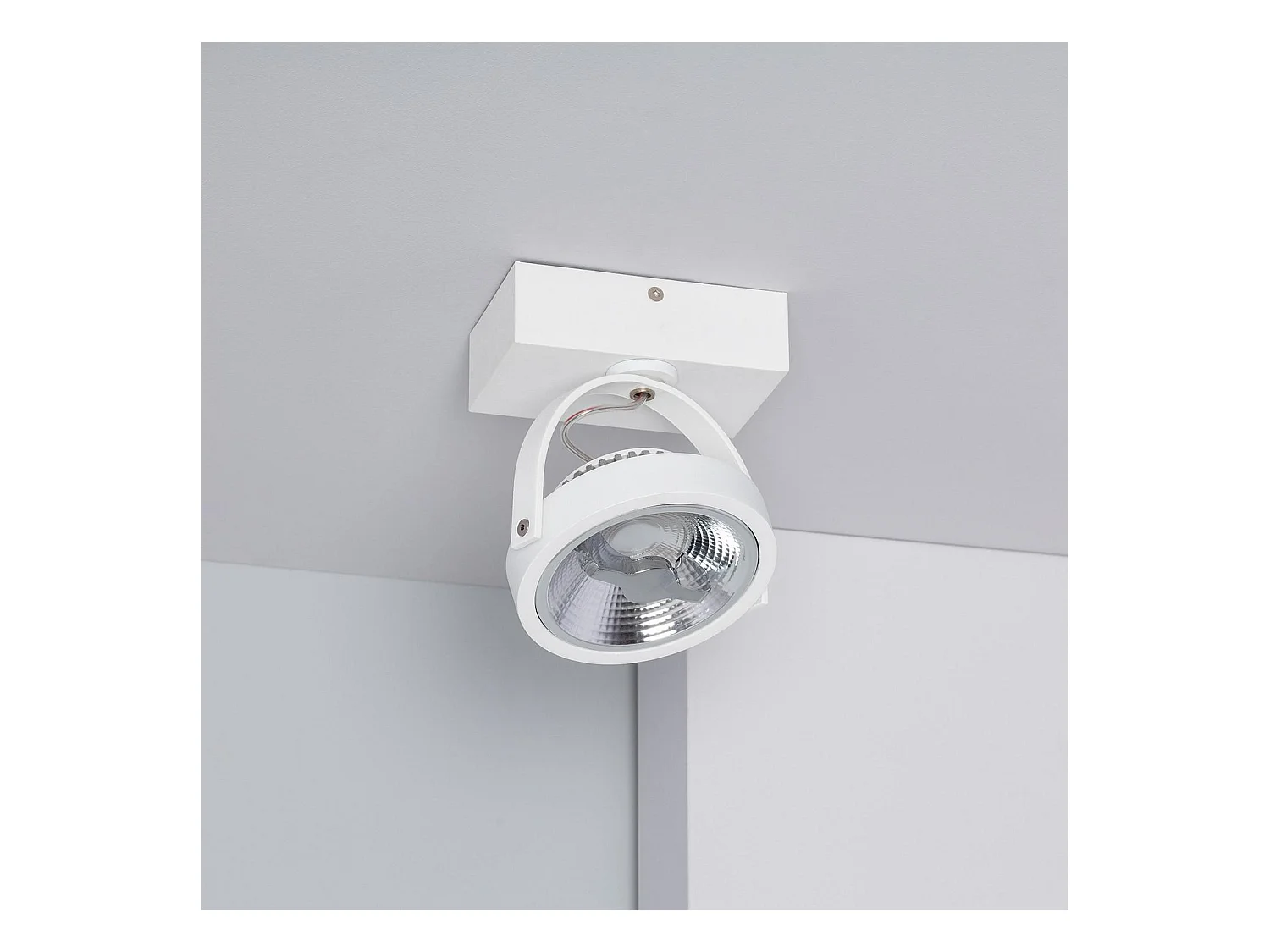 Spot LED 15W CREE en Saillie Orientable AR111 Dimmable Blanc  2700K Blanc chaud