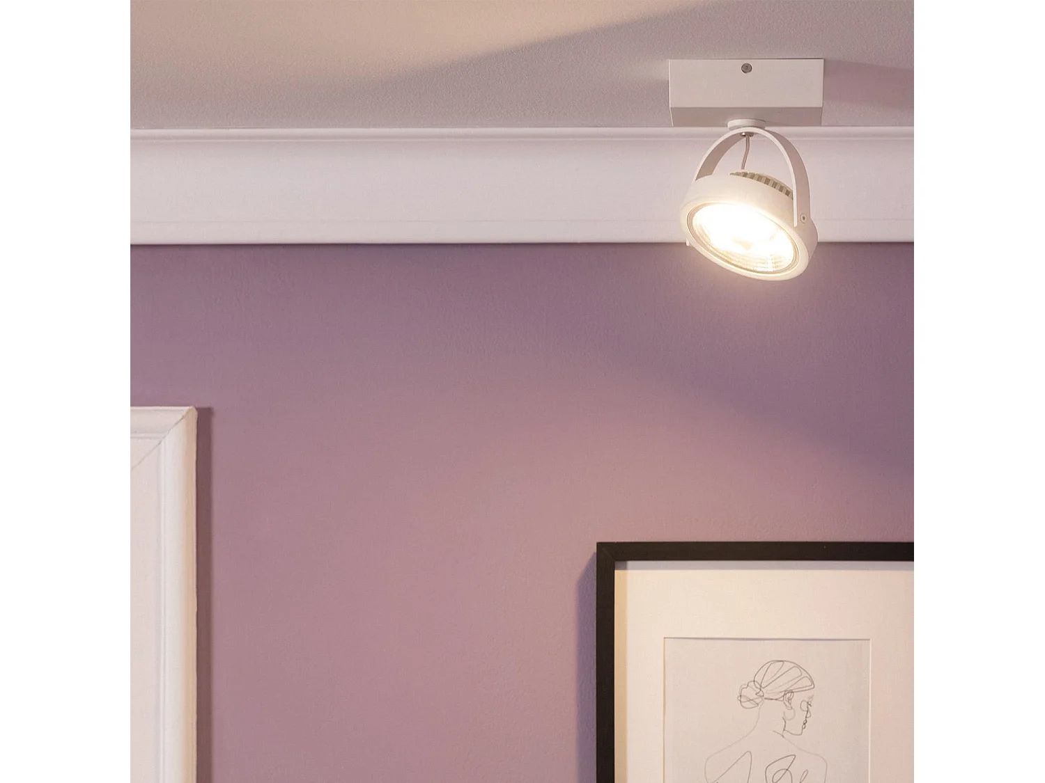 Spot LED 15W CREE en Saillie Orientable AR111 Dimmable Blanc  2700K Blanc chaud