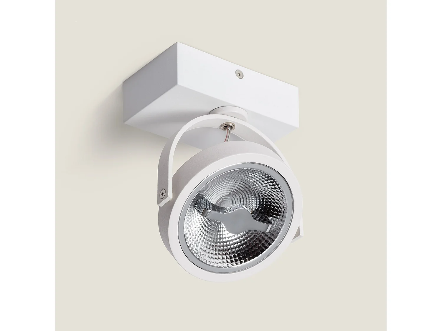 Faretto LED 15W CREE da Superficie Orientabile AR111 Regolabile Bianco 2700K Bianco Caldo