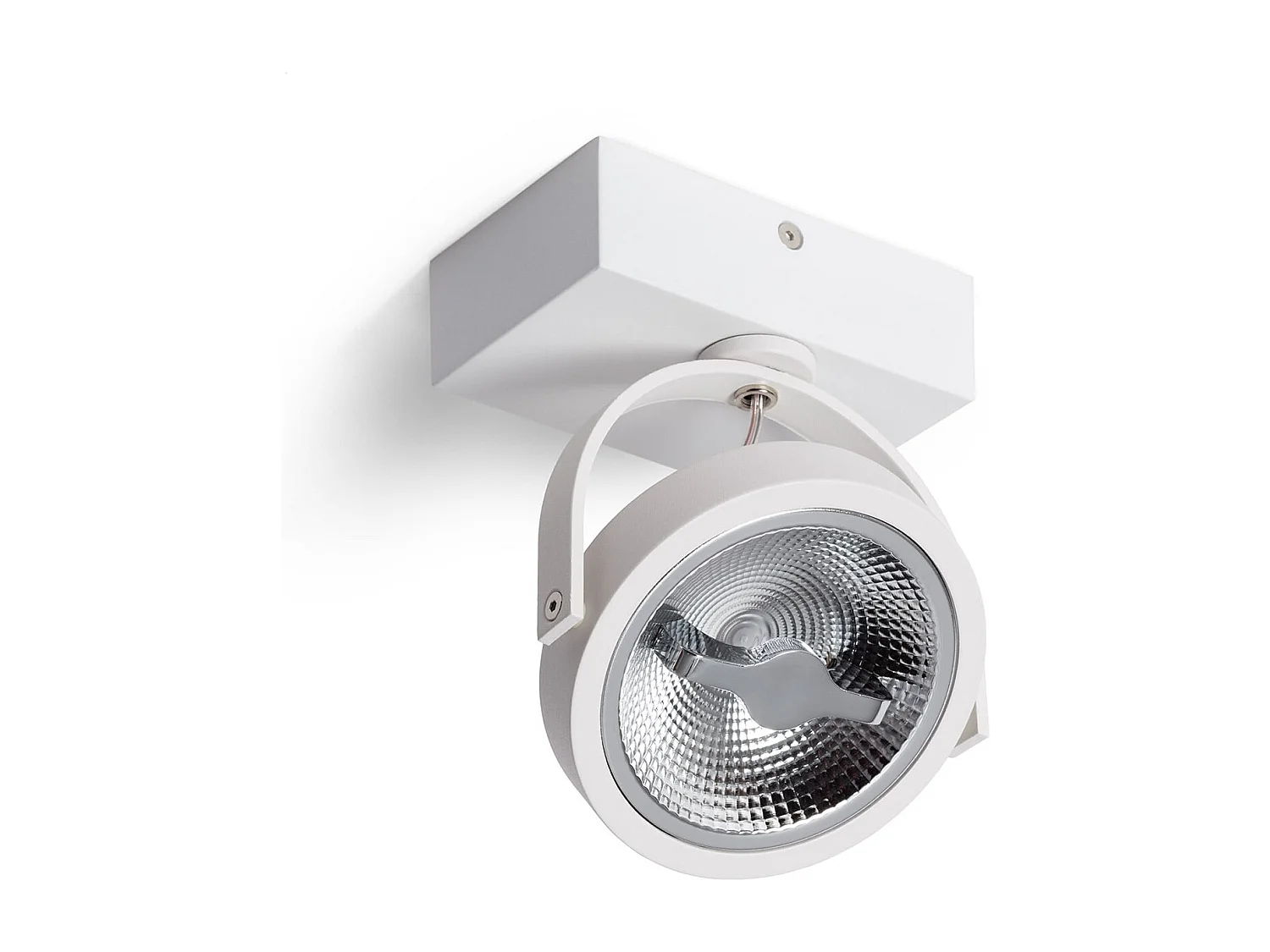Faretto LED 15W CREE da Superficie Orientabile AR111 Regolabile Bianco 2700K Bianco Caldo