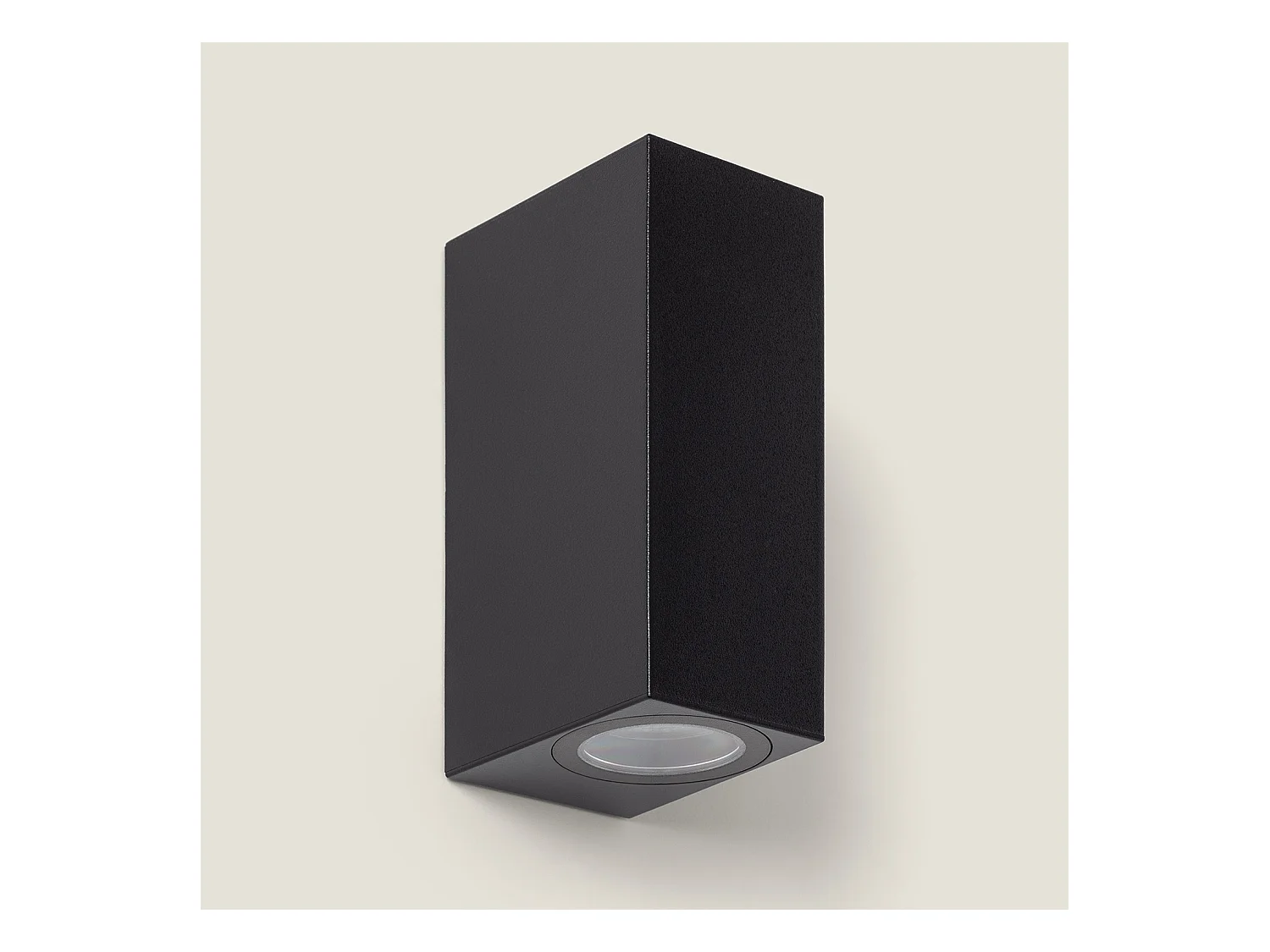 Aplique de Pared Exterior Iluminación Doble Cara Miseno Negro Negro