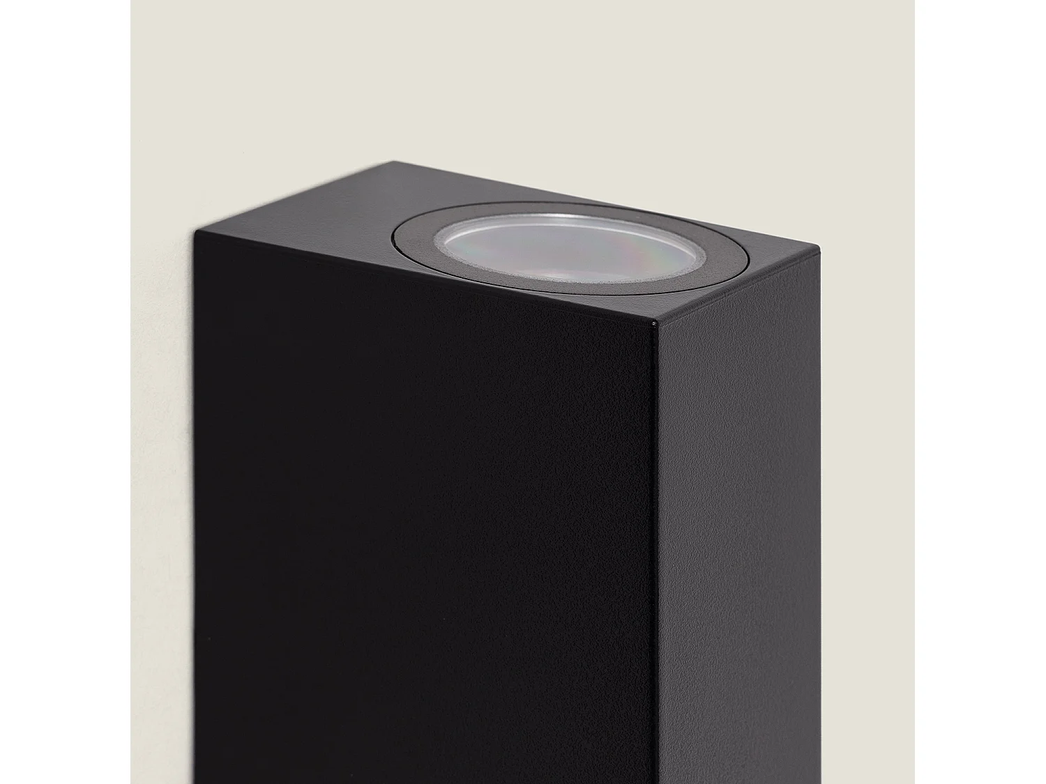 Aplique de Pared Exterior Iluminación Doble Cara Miseno Negro Negro