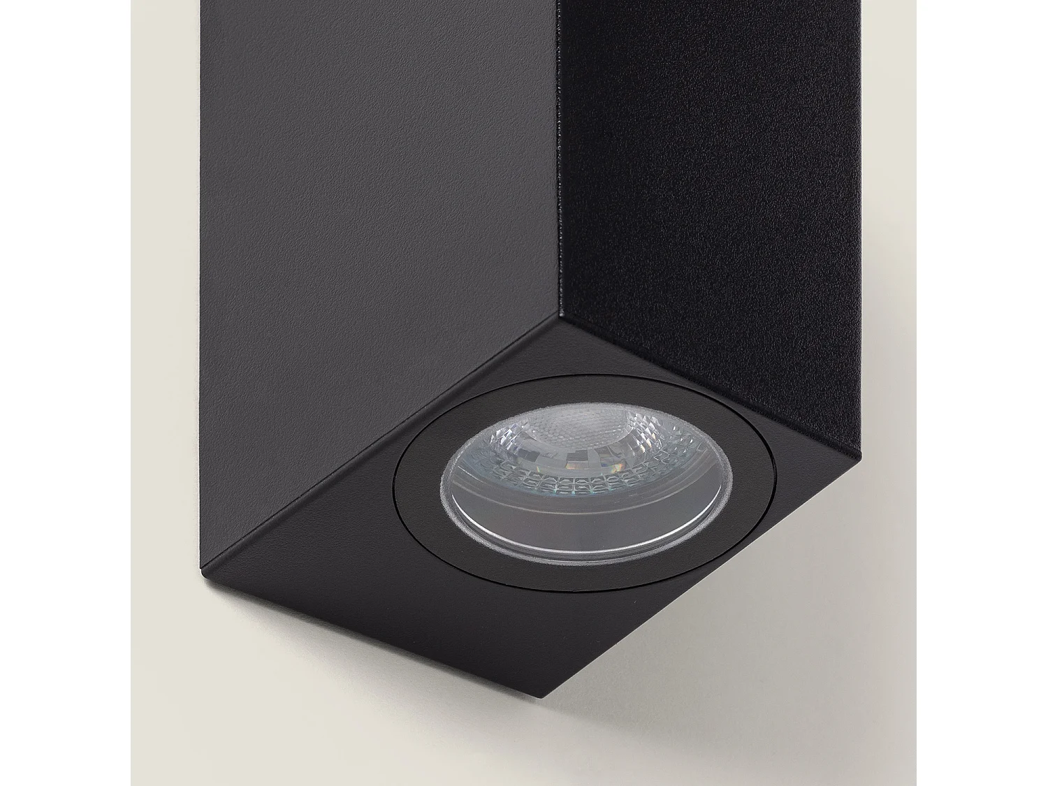 Aplique de Pared Exterior Iluminación Doble Cara Miseno Negro Negro