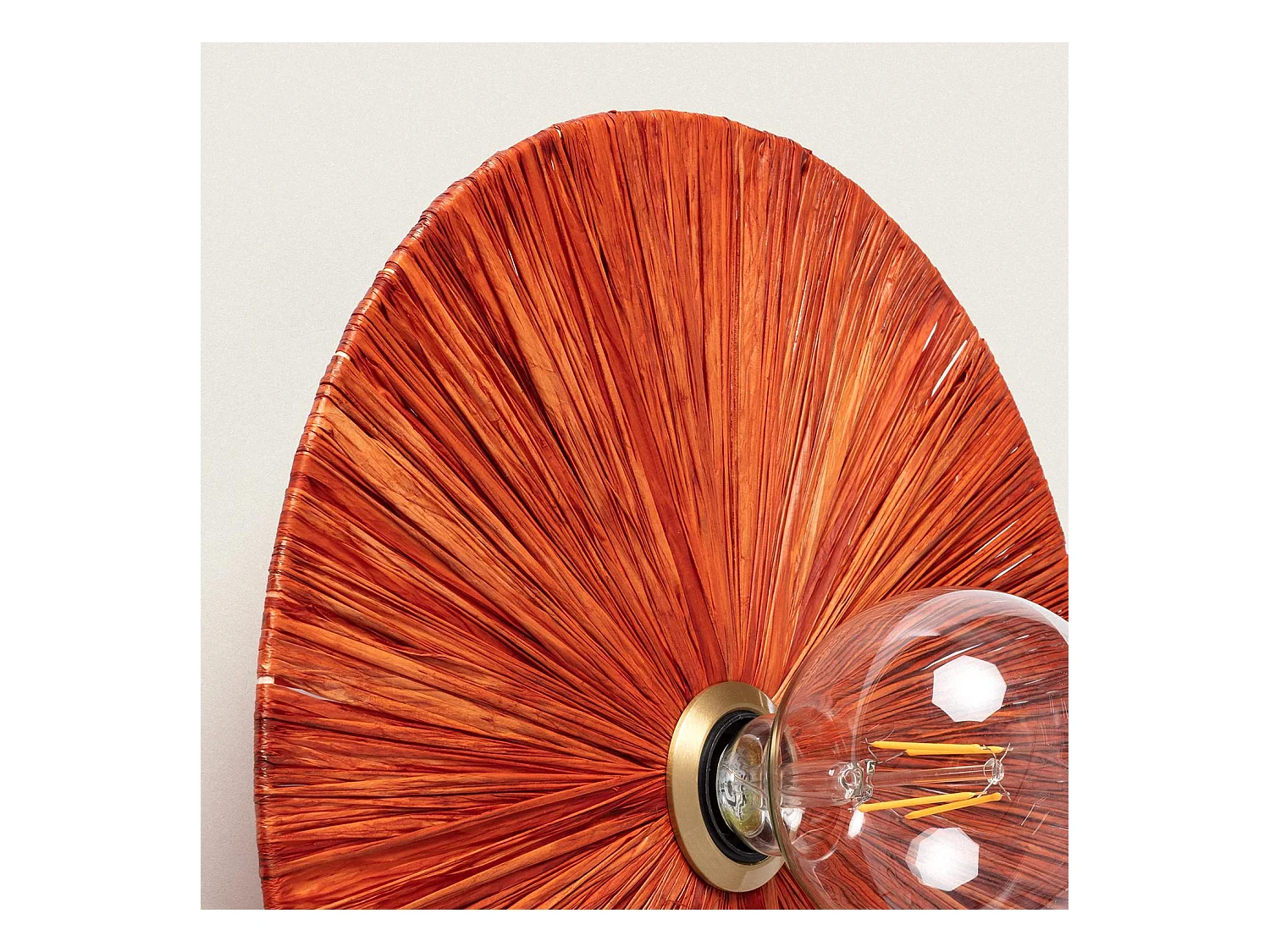 Applique da Parete Rafia Kanga Terracotta