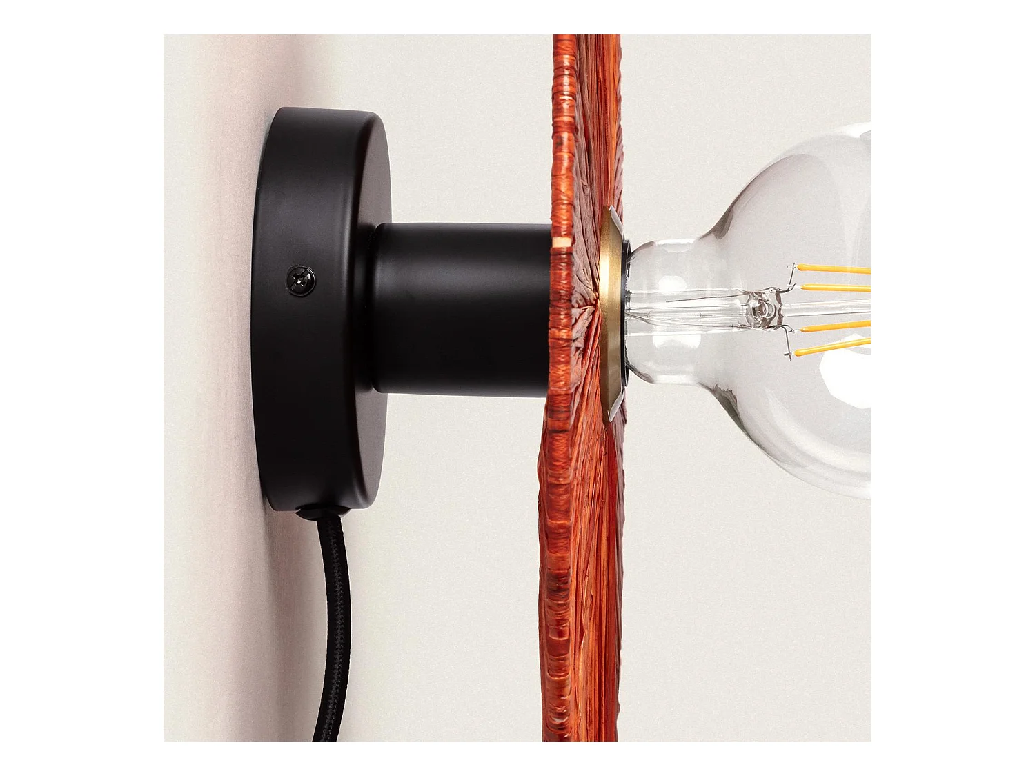 Applique da Parete Rafia Kanga Terracotta