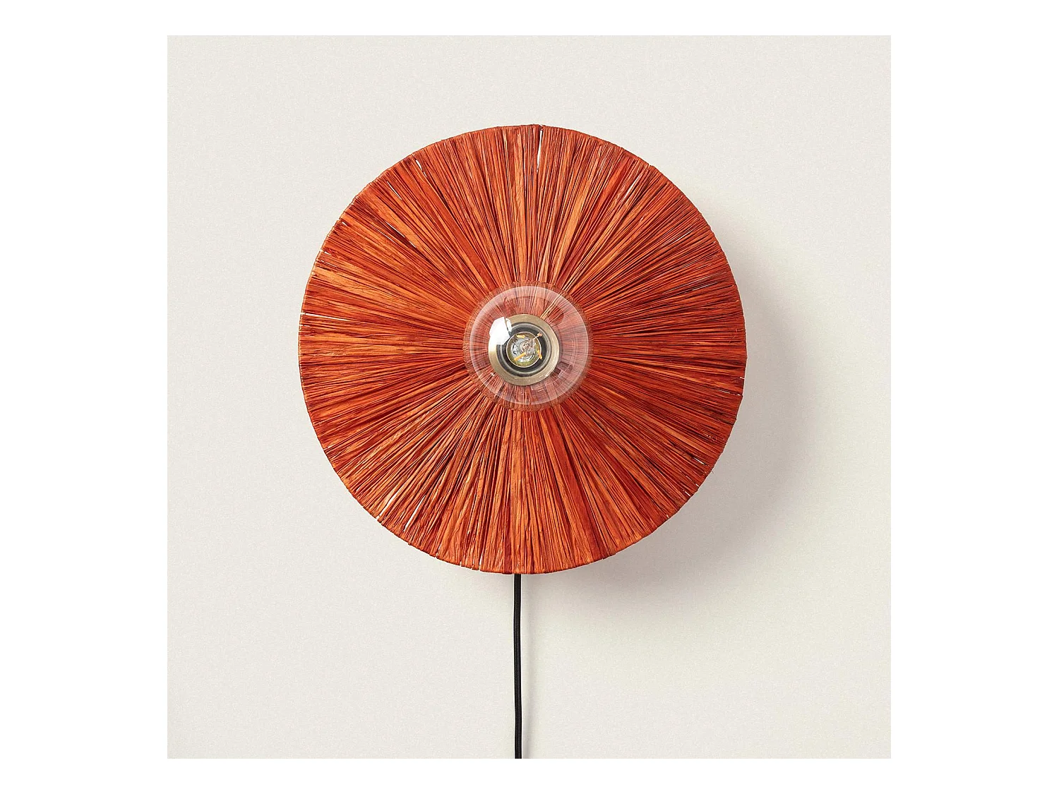 Applique da Parete Rafia Kanga Terracotta