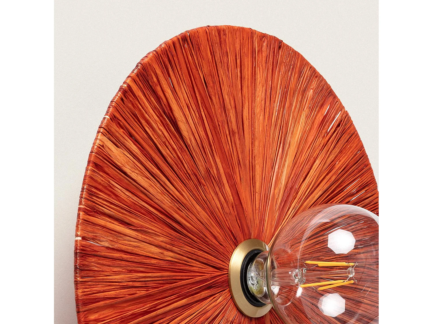 Applique Murale Raphia Kanga  Terre cuite