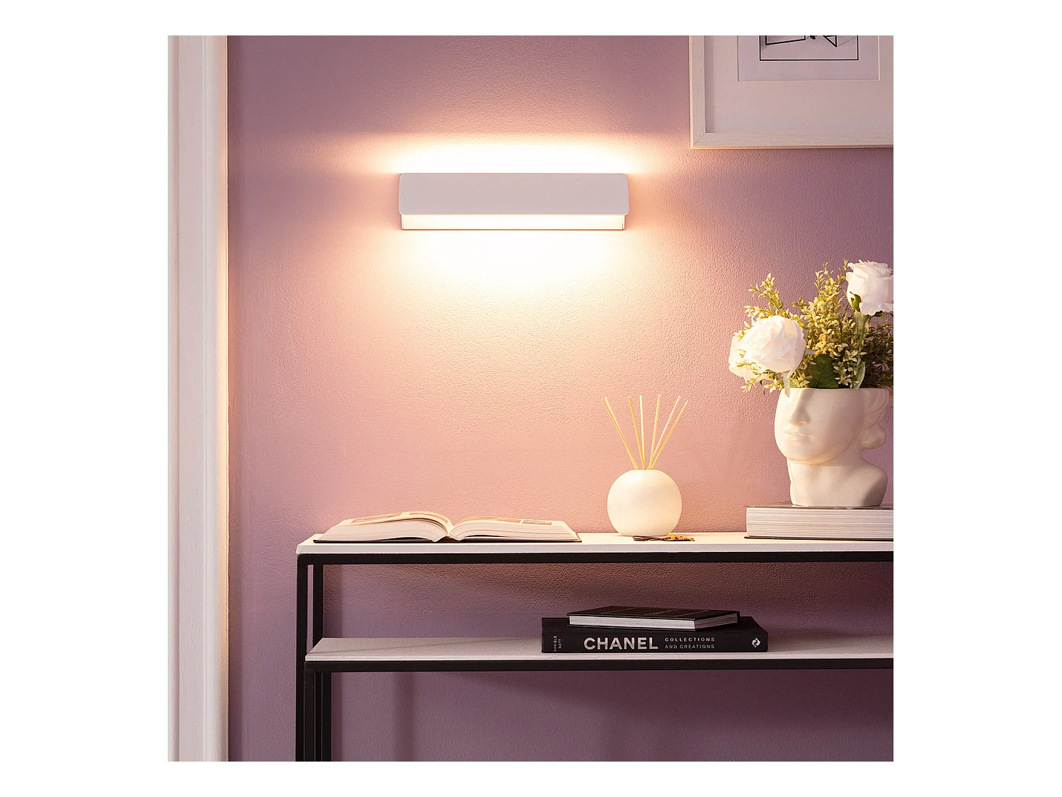 Applique Murale LED Aluminium Temis 10W Blanche 3000K Blanc chaud