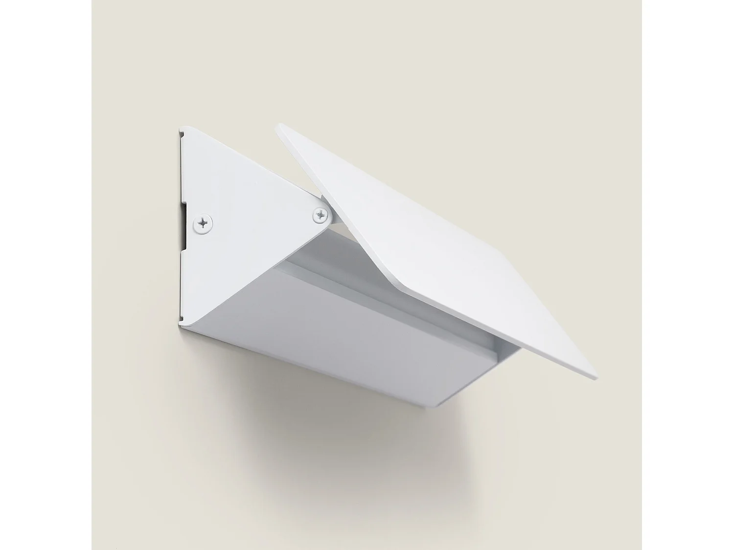 Aplique de Pared LED 10W de Aluminio Temis Blanco 3000K Blanco Cálido