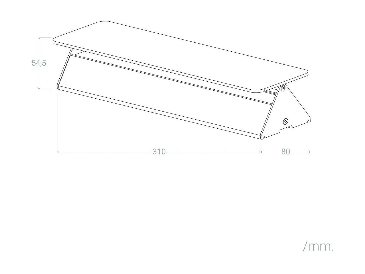 Aplique de Pared LED 10W de Aluminio Temis Blanco 3000K Blanco Cálido
