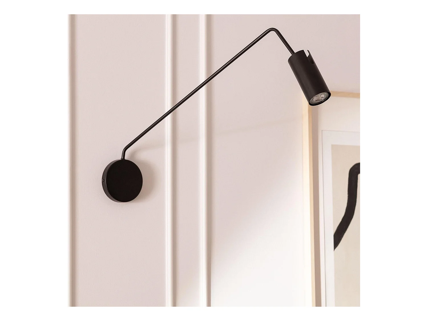 Lampe Murale Orientable Métal Magno Noir