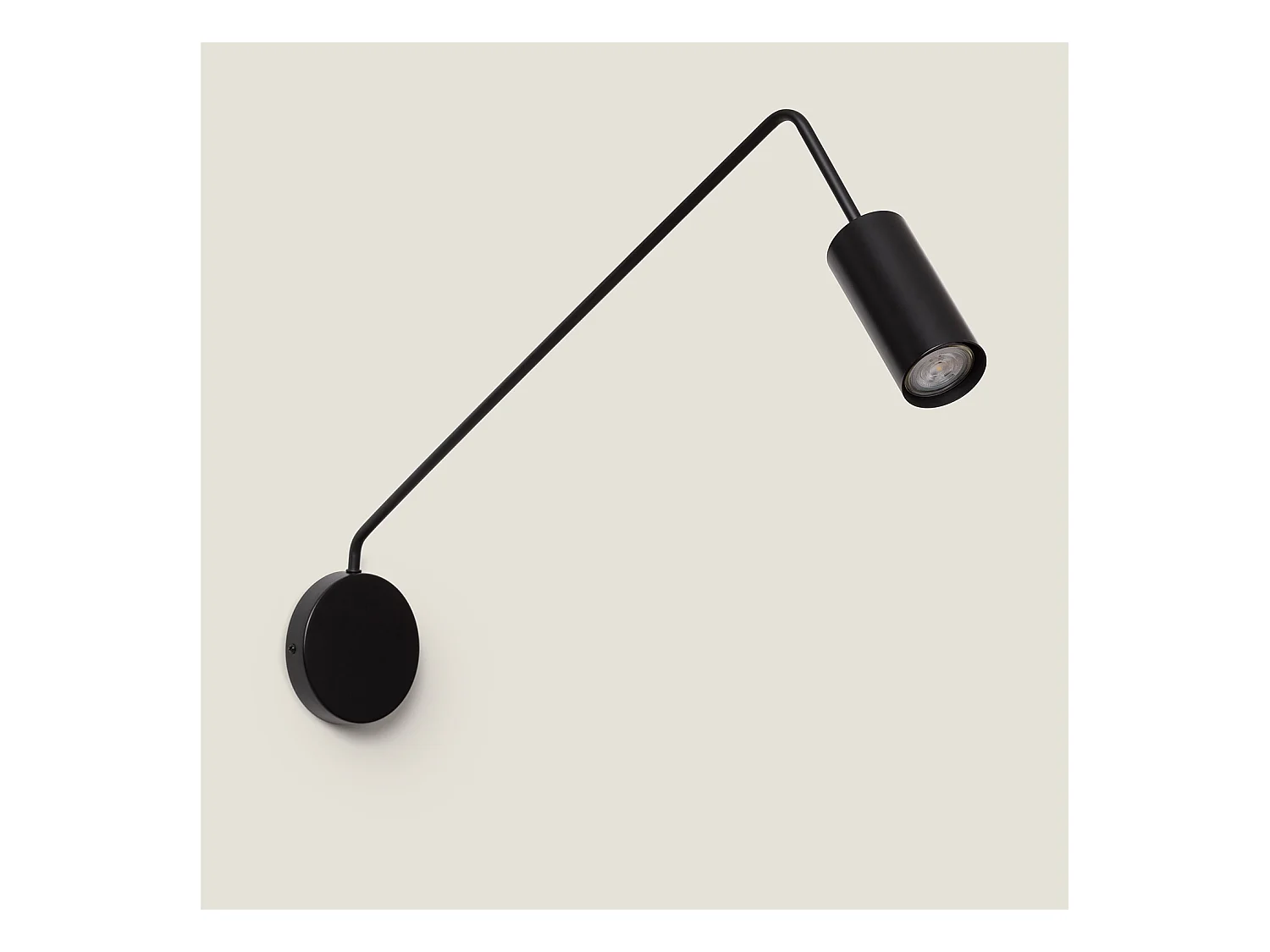 Lampe Murale Orientable Métal Magno Noir