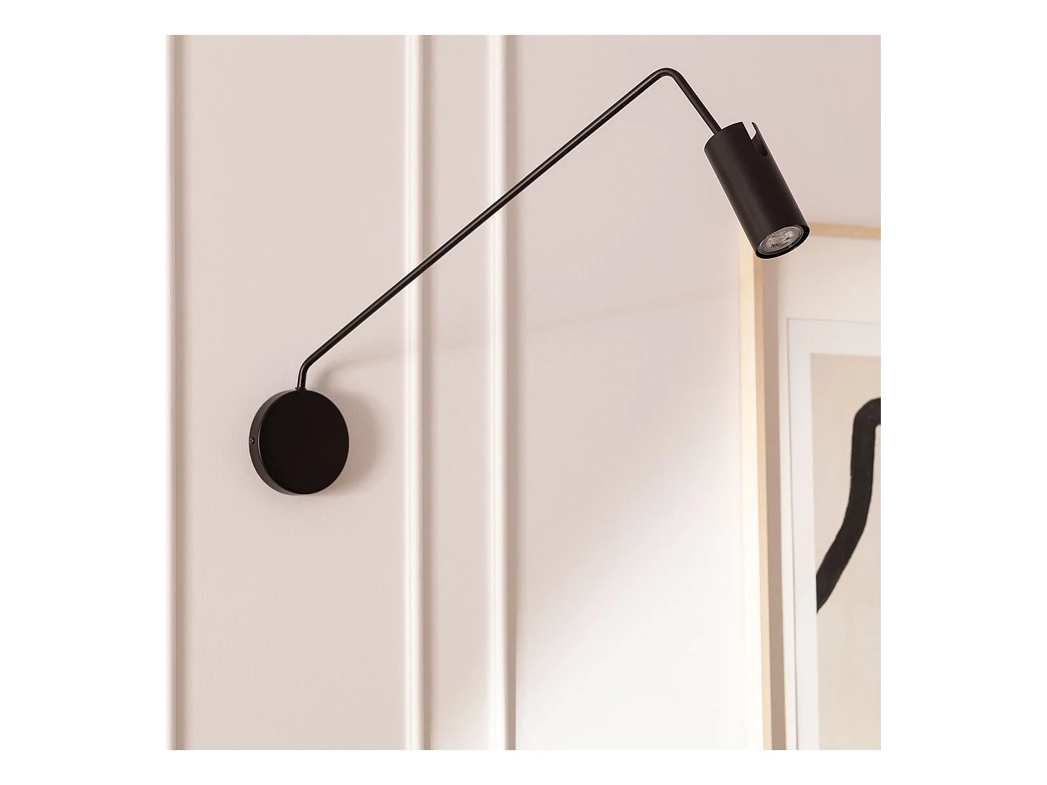 Lampe Murale Orientable Métal Magno Noir