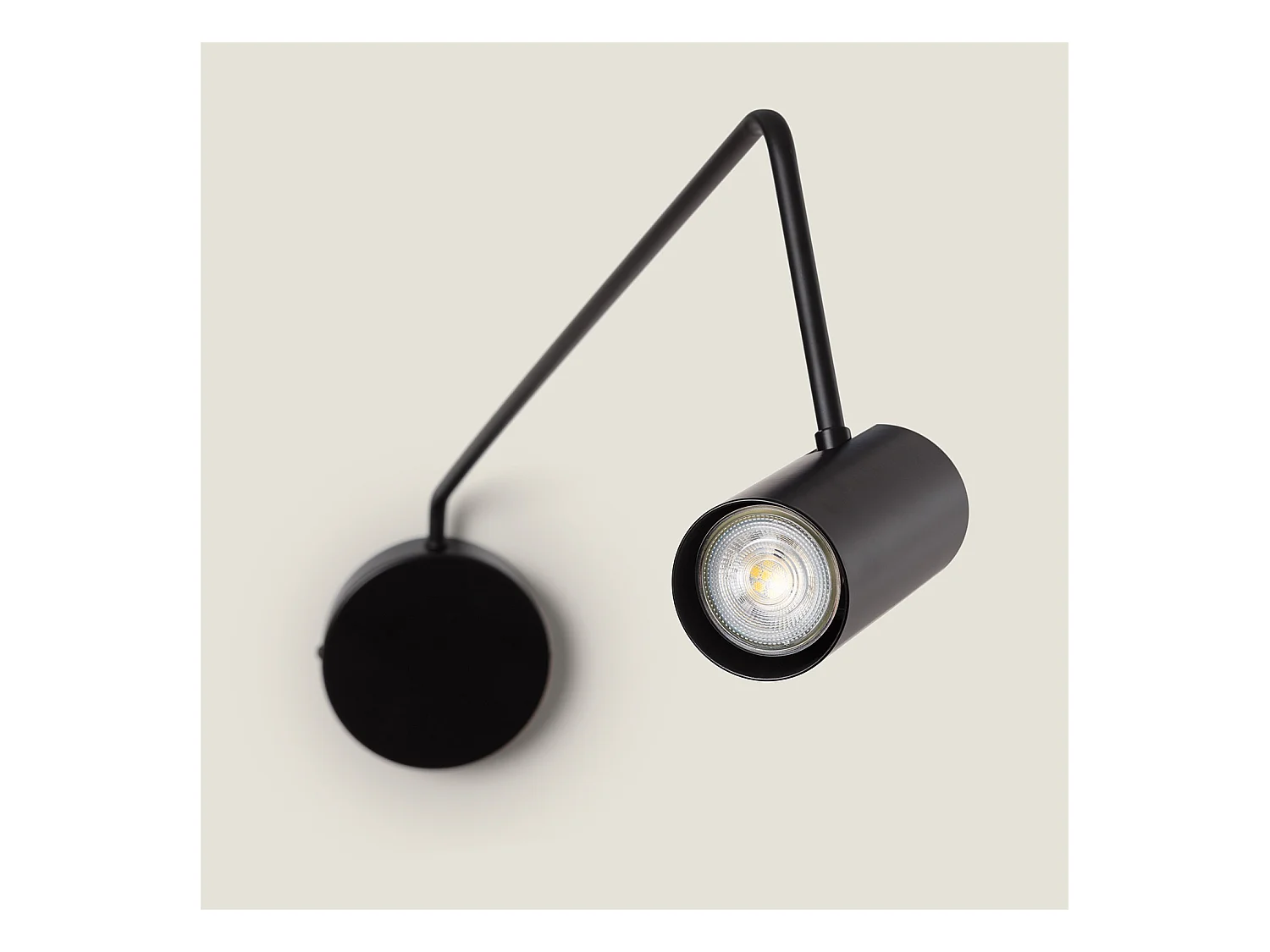 Lampe Murale Orientable Métal Magno Noir