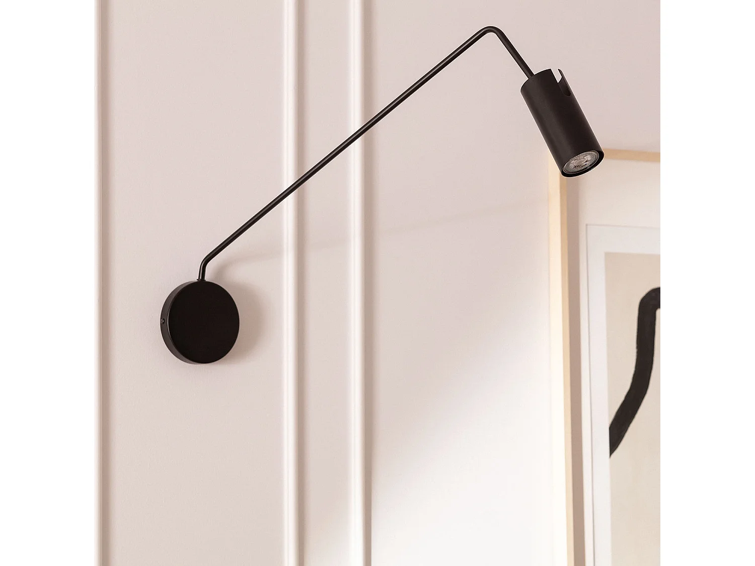 Lampe Murale Orientable Métal Magno Noir