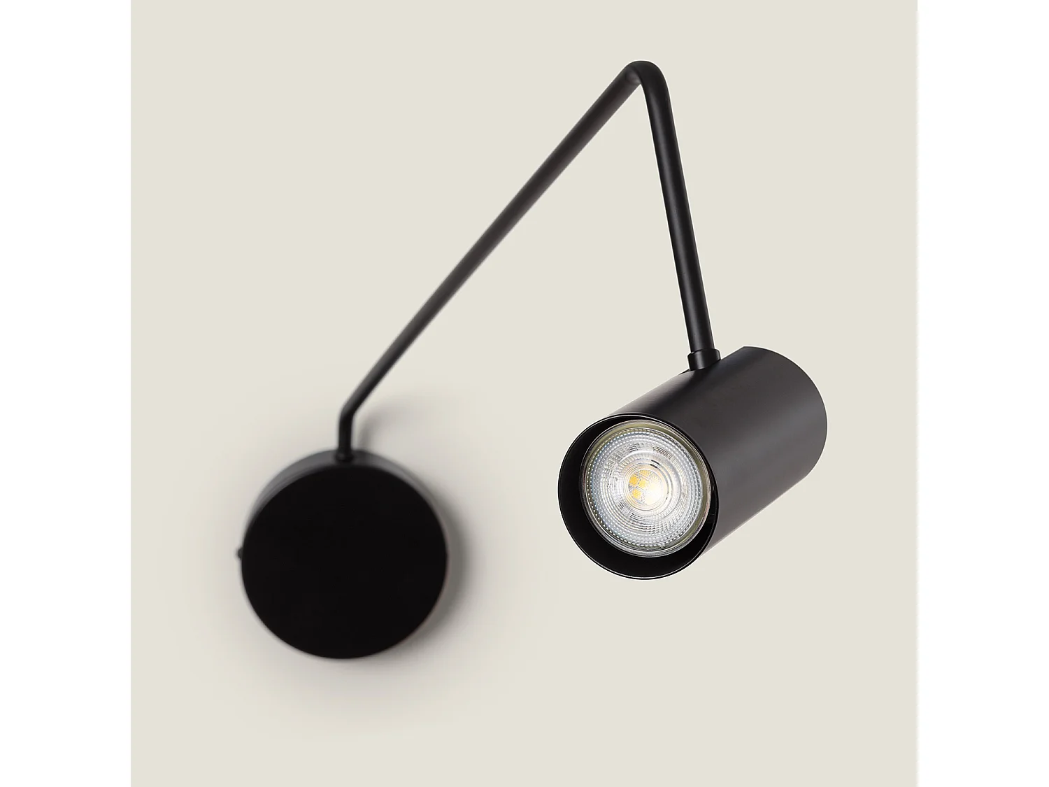 Lampe Murale Orientable Métal Magno Noir