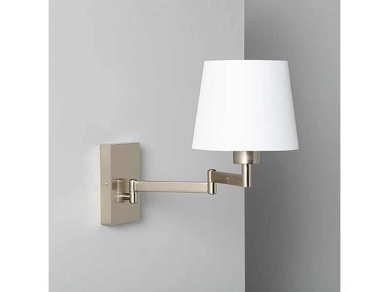 Lámpara de Pared Articulable Aluminio Ugani Blanco