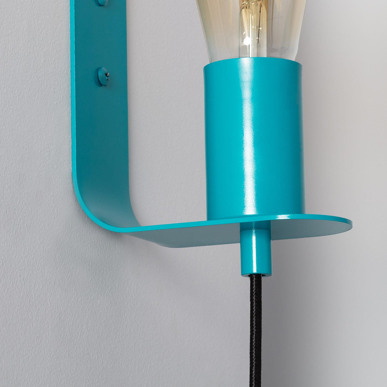 Lampe Murale Aluminium Utala Bleu