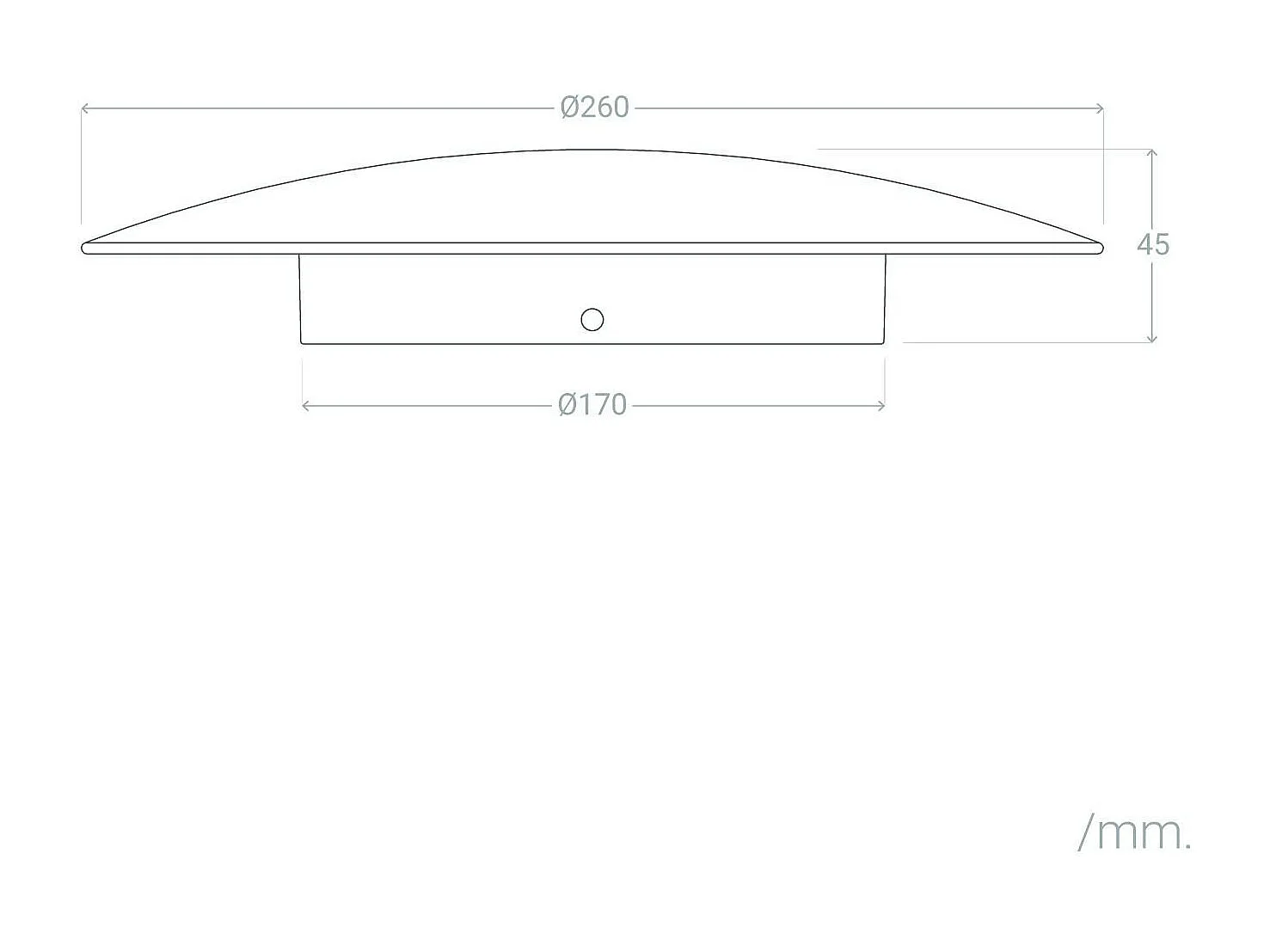 Applique Murale LED Aluminium Iris 18W Blanche 3000K Blanc chaud