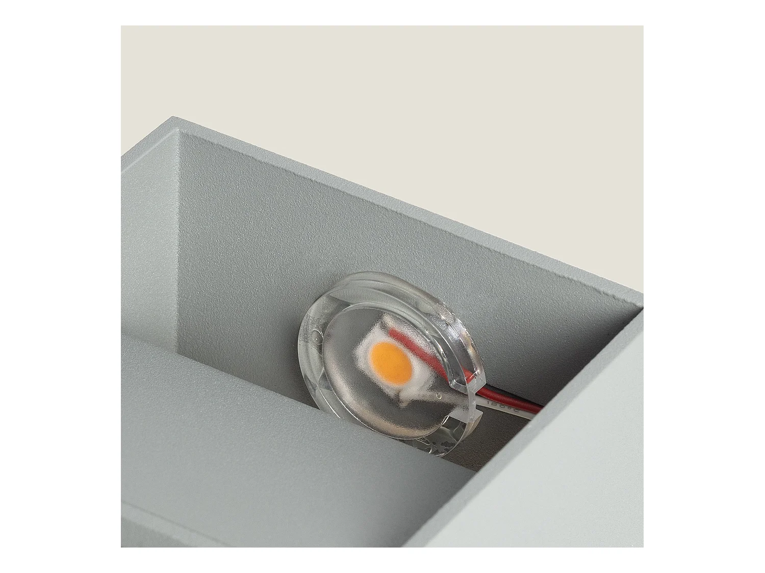 Aplique de Pared LED 6W de Aluminio Iluminación Doble Cara Lico Gris Claro 3000K Blanco Cálido