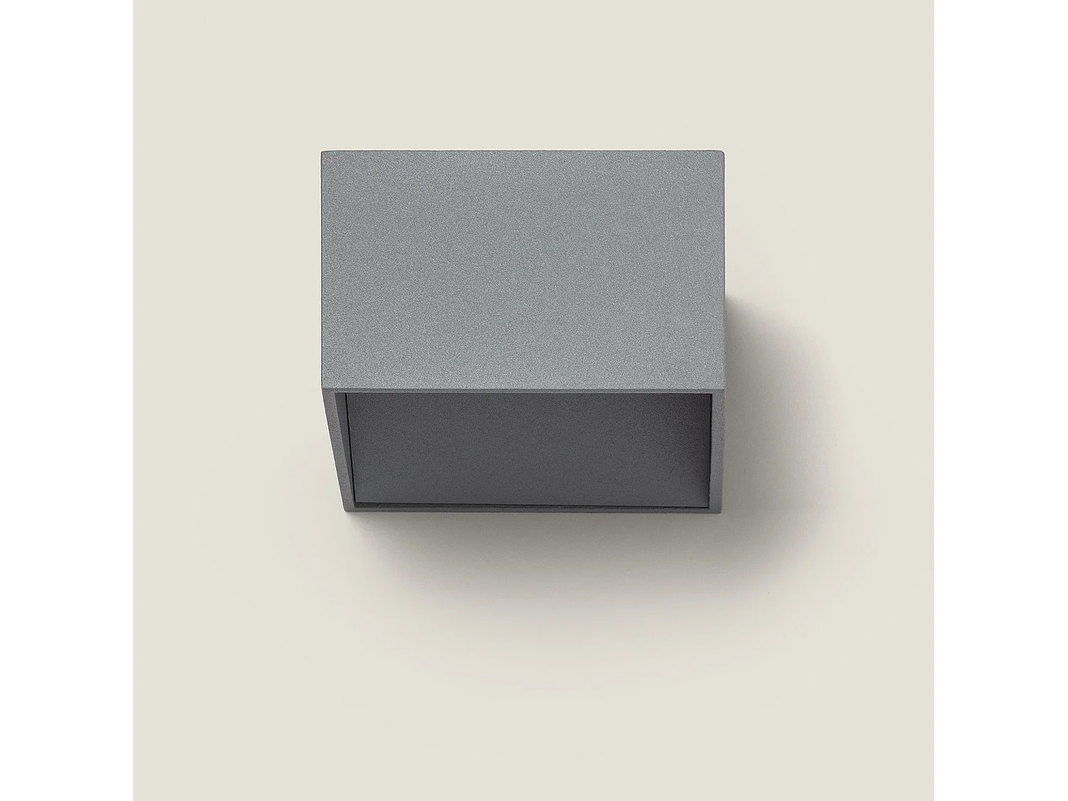 Applique Murale LED Aluminium Lico 6W Éclairage Double Face Grise Claire  3000K Blanc chaud