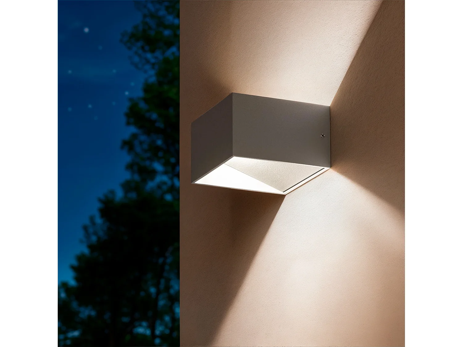 Applique Murale LED Aluminium Lico 6W Éclairage Double Face Grise Claire  3000K Blanc chaud