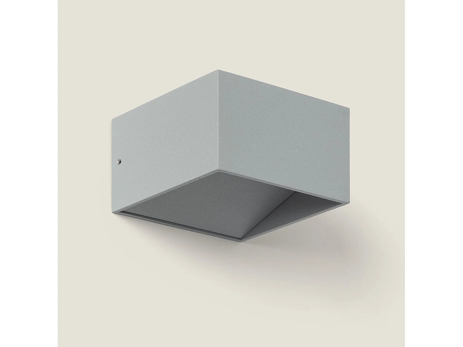 Applique Murale LED Aluminium Lico 6W Éclairage Double Face Grise Claire  3000K Blanc chaud