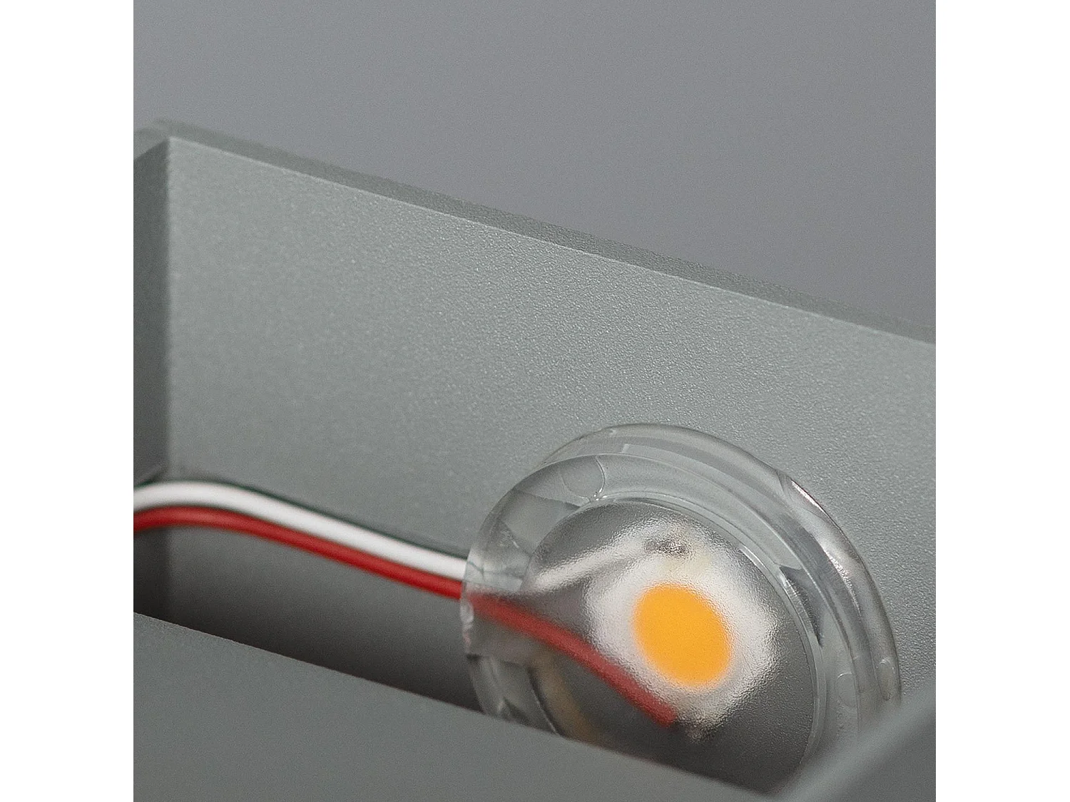 Applique Murale LED Aluminium Lico 6W Éclairage Double Face Grise Claire  3000K Blanc chaud