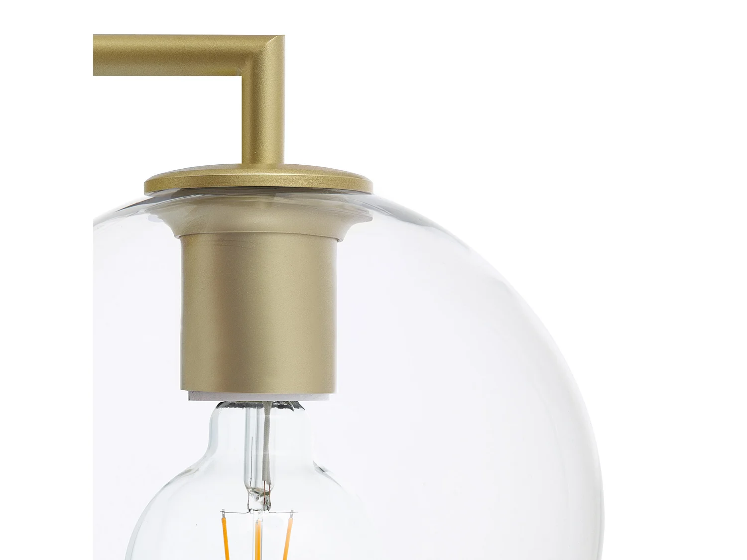 Lampada da Parete Metallo e Vetro Round Bern Oro