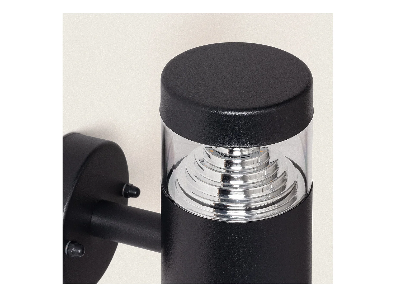 Lampada da Parete per Esterni LED 5W Acciaio Inossidabile Inti Nera 4000K Bianco Naturale