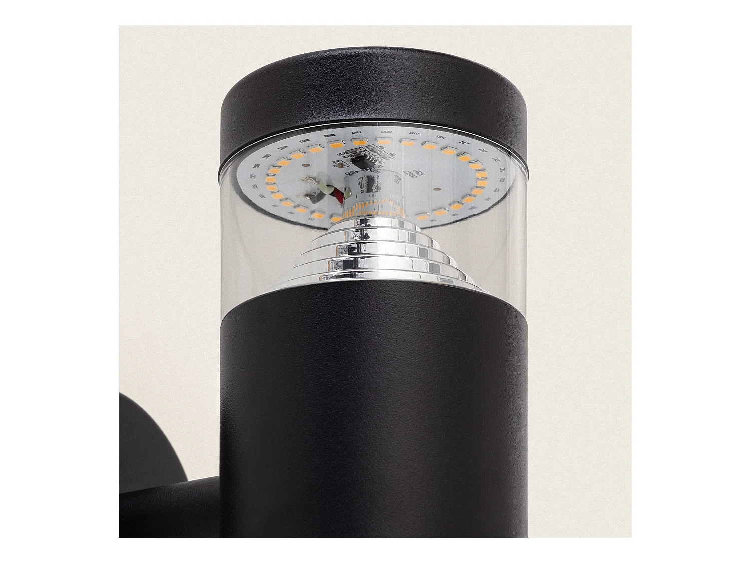 Lampada da Parete per Esterni LED 5W Acciaio Inossidabile Inti Nera 4000K Bianco Naturale