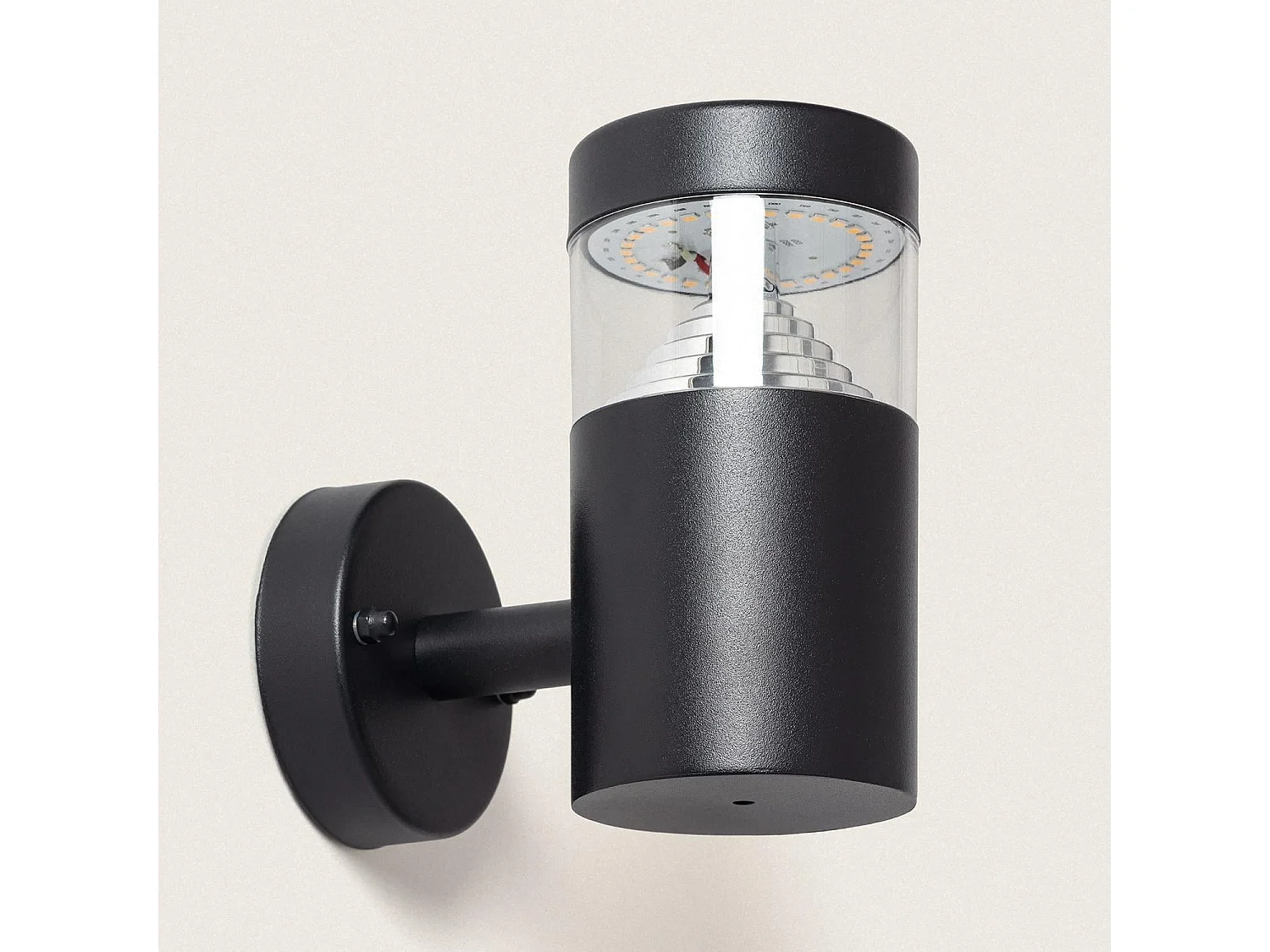 Lámpara de Pared Exterior LED 5W Acero Inoxidable Inti Black 4000K Blanco Neutro