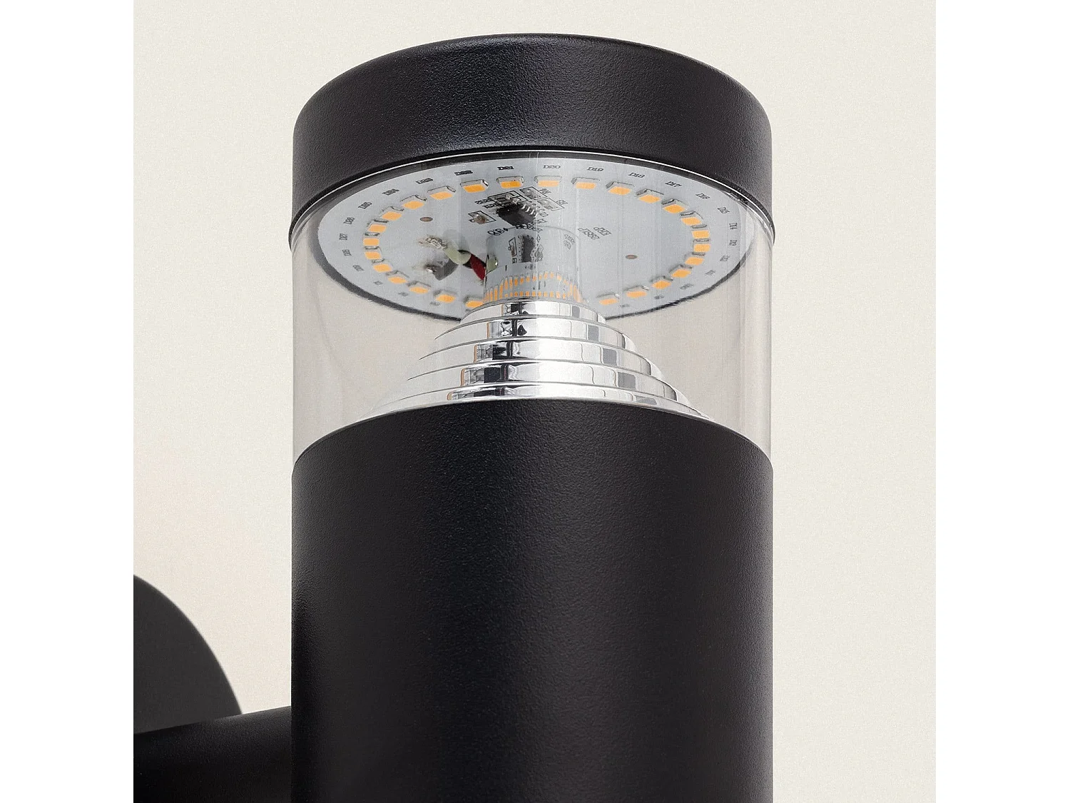 Lámpara de Pared Exterior LED 5W Acero Inoxidable Inti Black 4000K Blanco Neutro