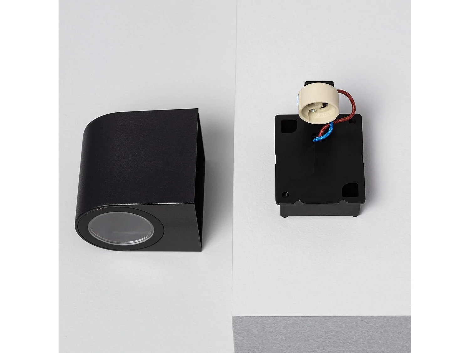 Applique Murale Extérieure Gala Noire  Noir