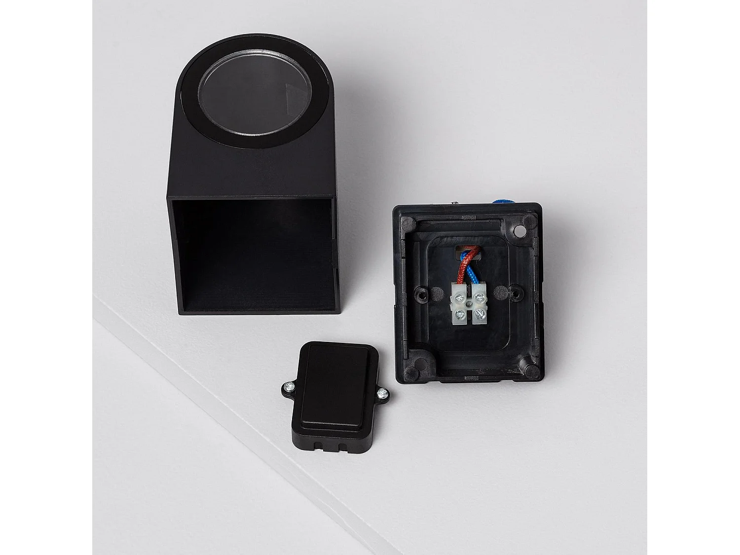 Applique Murale Extérieure Gala Noire  Noir