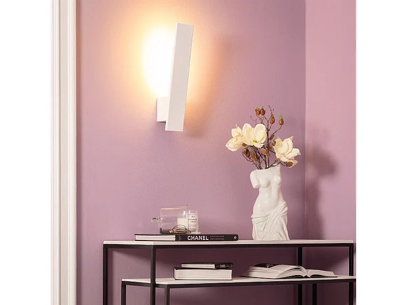 Applique Murale LED Aluminium Naya 9W Blanche 3000K Blanc chaud