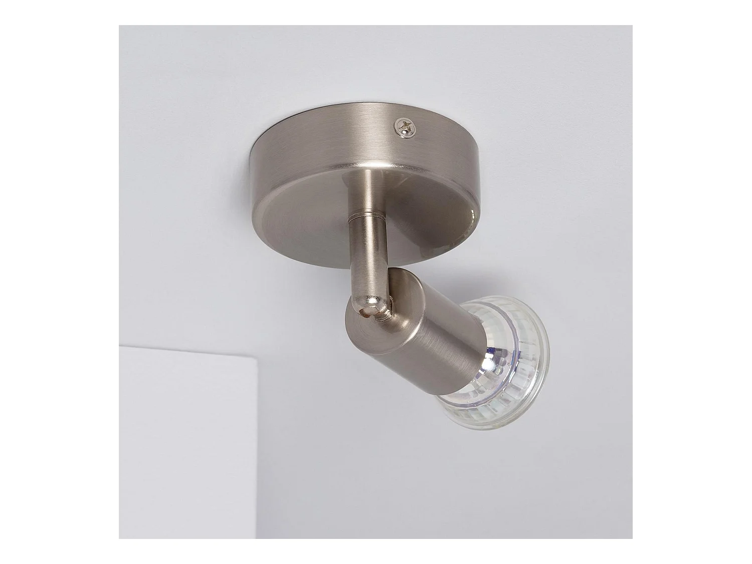 Applique Orientabile Alluminio Oasis 1 Faretto Argento Argento