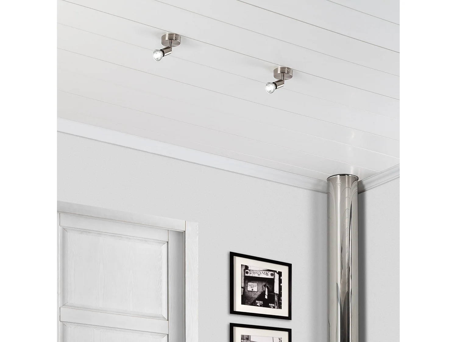 Applique Aluminium Orientable Oasis 1 Spot Argenté Argent