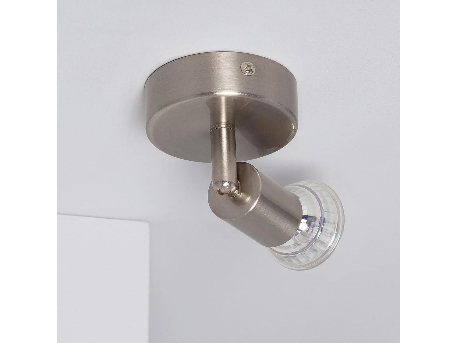 Applique Aluminium Orientable Oasis 1 Spot Argenté Argent