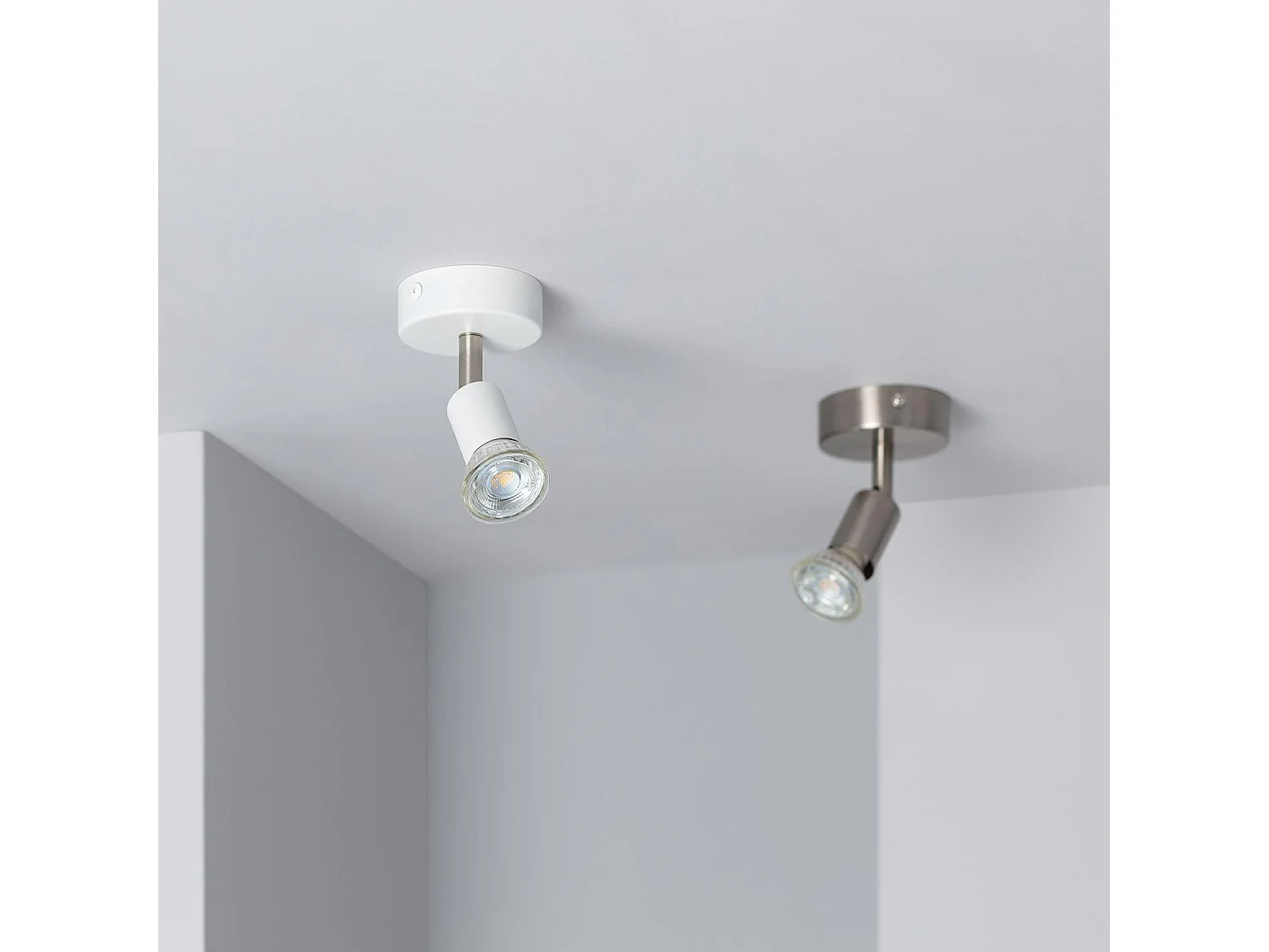 Applique Aluminium Orientable Oasis 1 Spot Argenté Argent