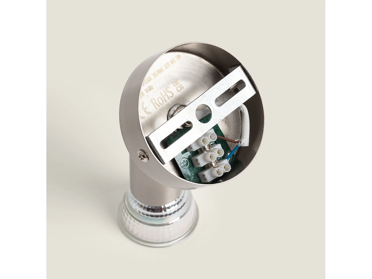 Applique Aluminium Orientable Oasis 1 Spot Argenté Argent