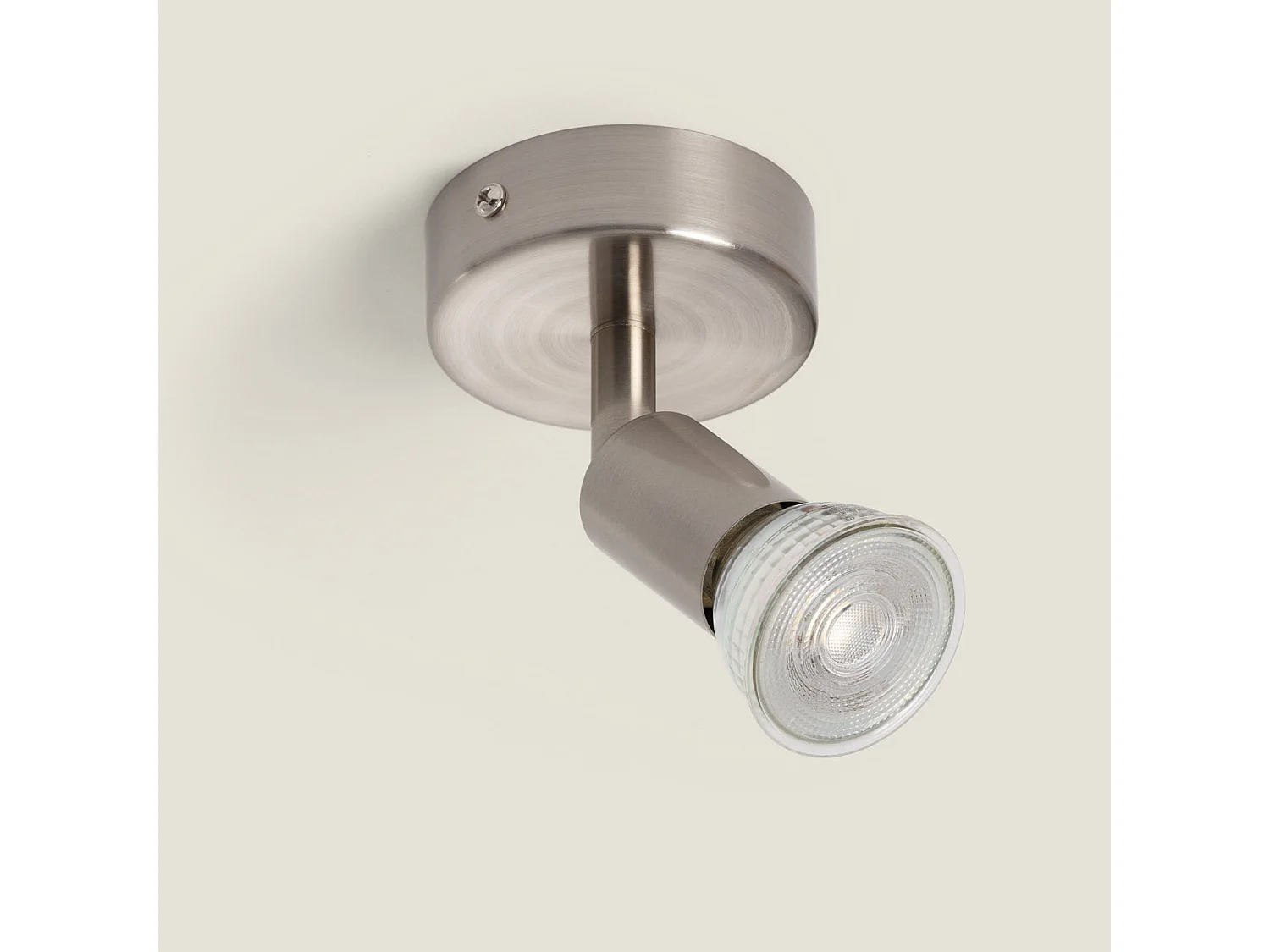 Applique Orientabile Alluminio Oasis 1 Faretto Argento Argento