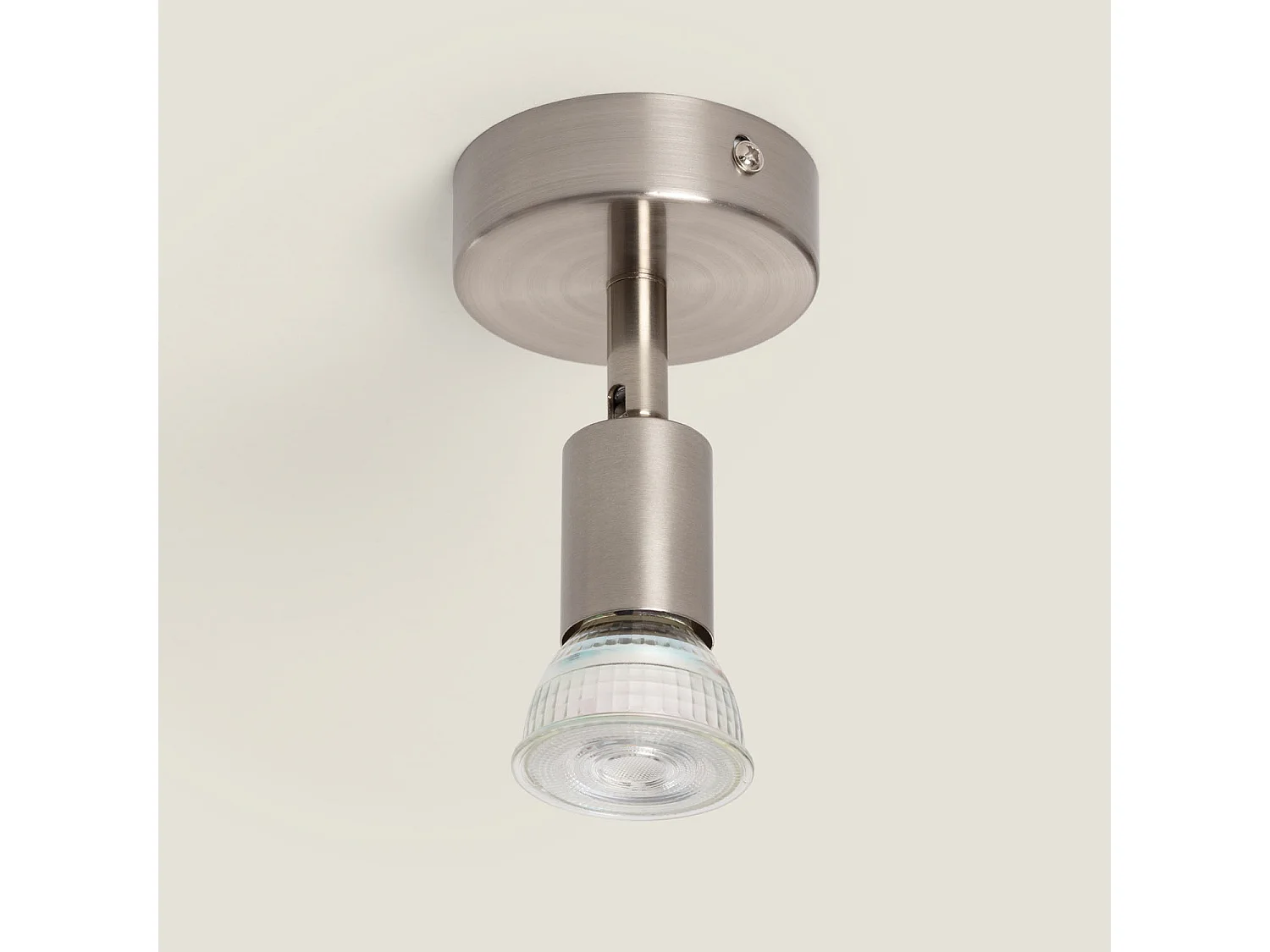 Applique Orientabile Alluminio Oasis 1 Faretto Argento Argento