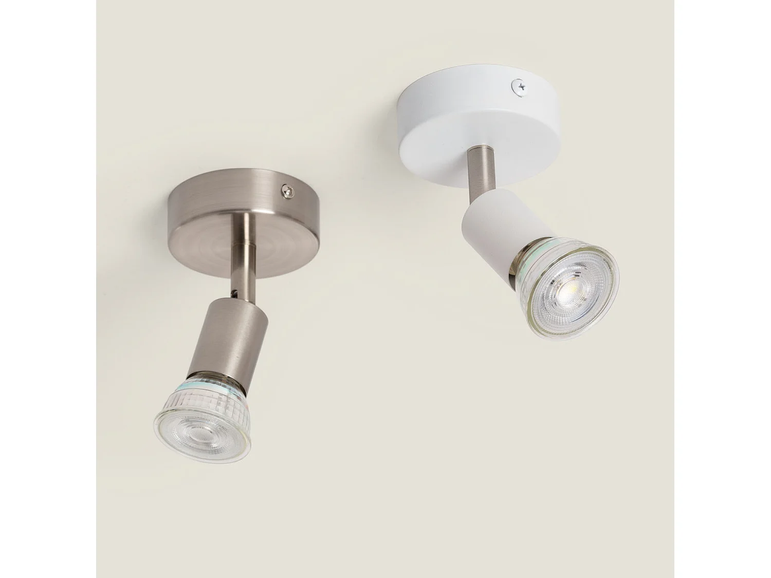 Applique Orientabile Alluminio Oasis 1 Faretto Argento Argento