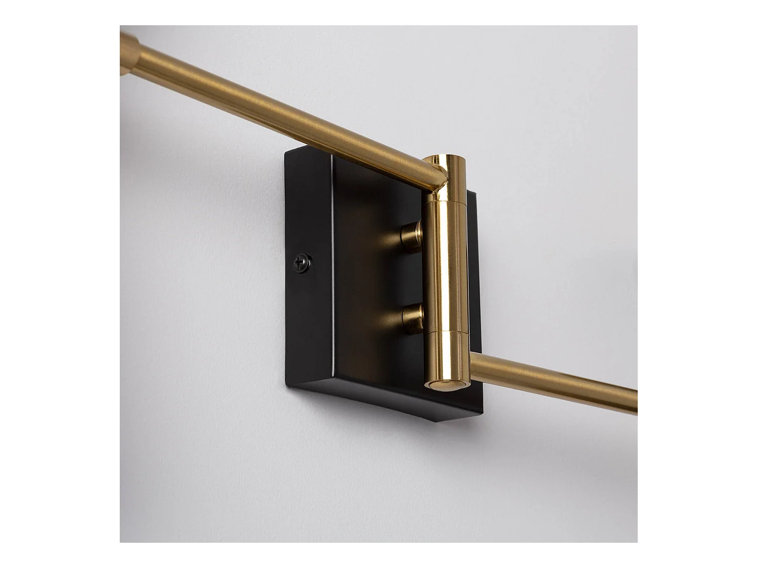 Lámpara de Pared Orientable Metal 2 Focos Jigger Negro