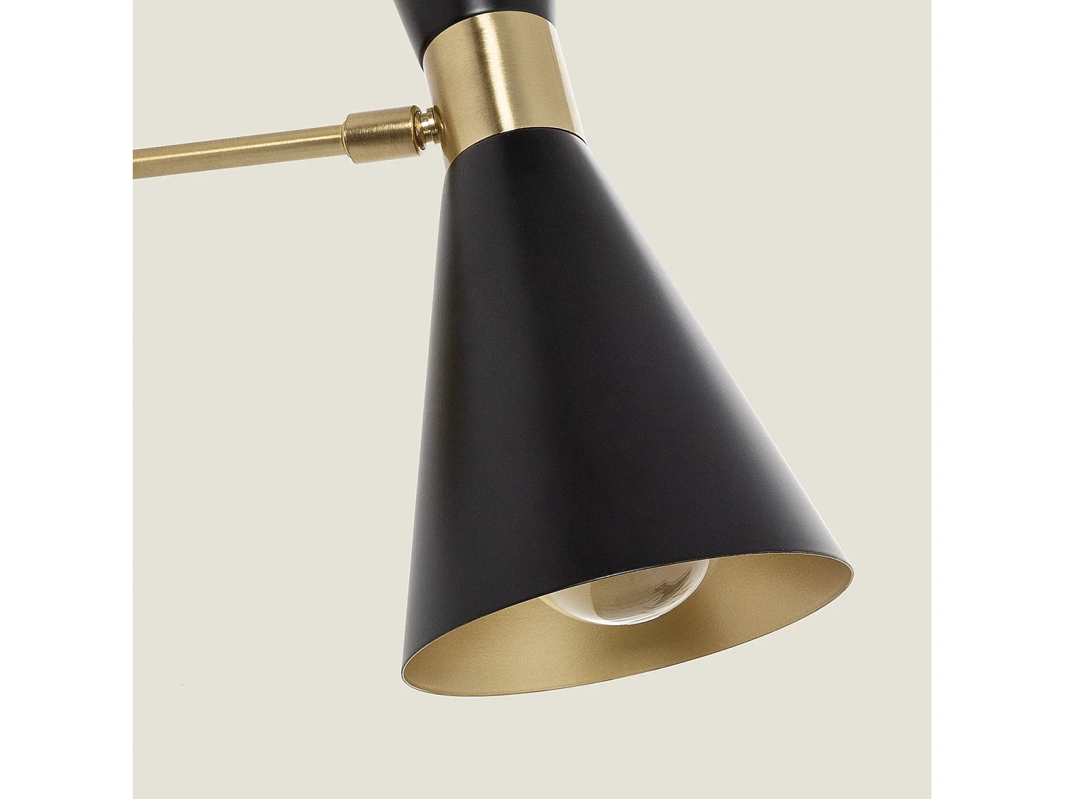 Lampada da Parete Orientabile Metallo 2 Faretti Jigger Nero